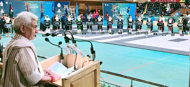 Lt Guv Addresses Athletes at 10th All India Police Judo Cluster Lt Guv Addresses Athletes at 10th All India Police Judo Cluster