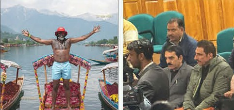 Chris Gayle’s Dal Lake Ride, Mukesh Rishi’s Assembly visit Bring Hopes for tourism in Kashmir