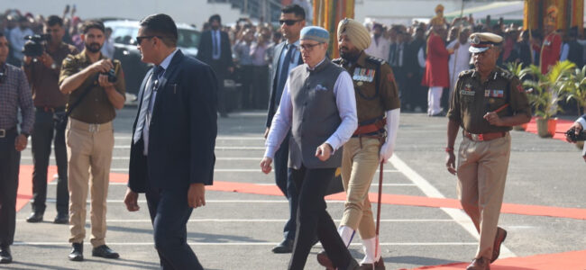 CM Omar Abdullah walks to office as JK govt starts functioning from Jammu CM Omar Abdullah walks to office as JK govt starts functioning from Jammu