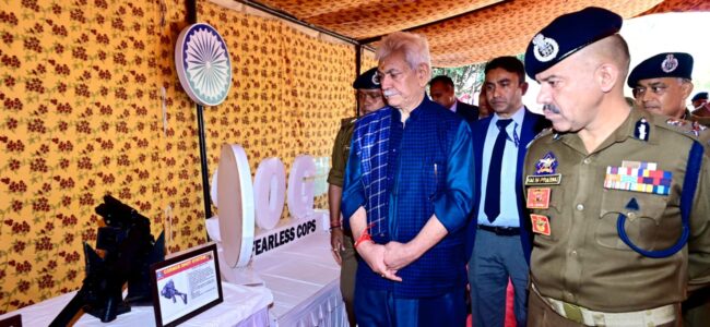 Lieutenant Governor visits JKP’s Commando Training Centre at Sunjwan, Jammu