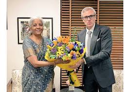Omar meets Union finance minister amid deepening fiscal crisis in J-K Omar meets Union finance minister amid deepening fiscal crisis in J-K