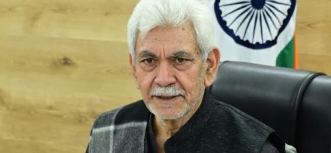 LG Sinha hails healthcare warriors on World Health Day