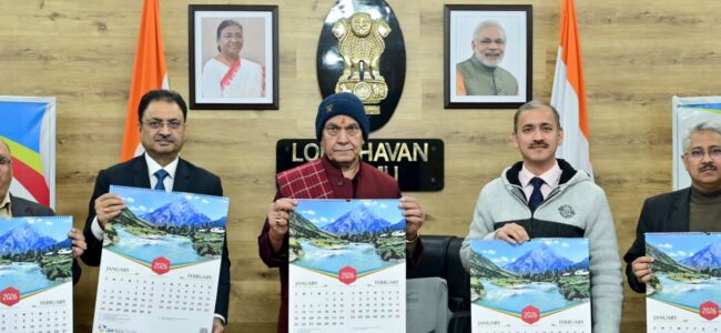Lieutenant Governor unveils J&K Bank Calendar – 2026