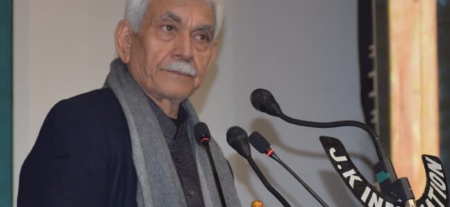 Every ballot cast becomes foundational to our nation’s edifice: Lt Guv Sinha Every ballot cast becomes foundational to our nation’s edifice: Lt Guv Sinha