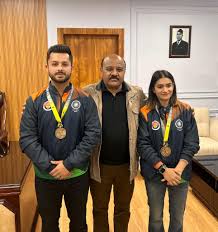 Deputy Chief Minister felicitates Rollball World Cup gold medallists