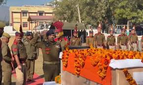 Wreath-laying ceremony held for slain cop in Udhampur