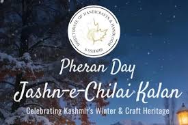 Handicrafts Dept to celebrate Jashn-e-Chillai Kalan with iconic Pheran
