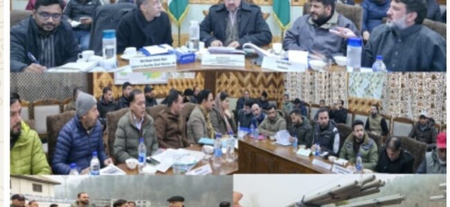 Satish Sharma reviews functioning of key departments in Kupwara