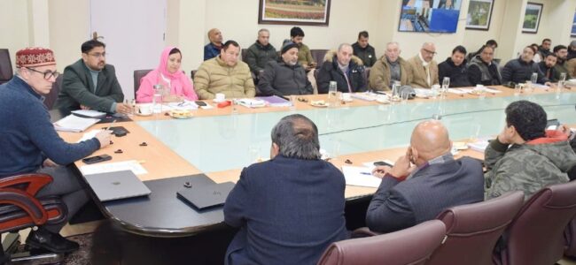 CM Omar Abdullah chairs pre-Budget consultation meeting with stakeholders in Srinagar CM Omar Abdullah chairs pre-Budget consultation meeting with stakeholders in Srinagar