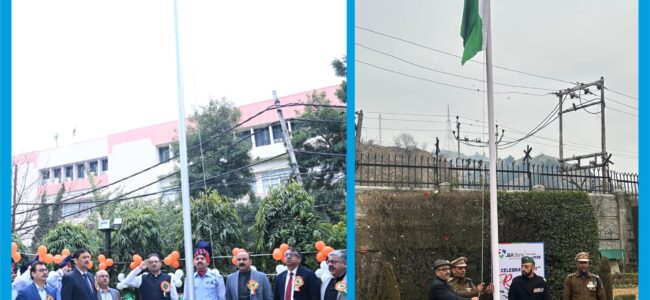 J&K Bank celebrates 77th Republic Day with patriotic fervour