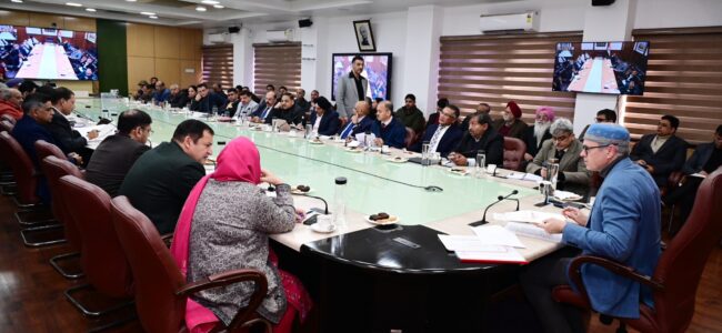 CM Omar Abdullah holds pre-budget consultations with Jammu stakeholders