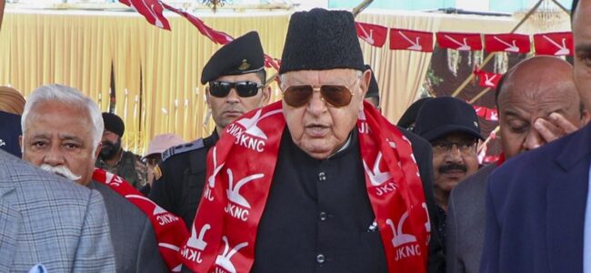 NC president Farooq Abdullah miraculously escapes gunshot in Jammu; accused arrested
