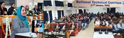 Sakeena Itoo addresses National Technical Conclave on ISM
