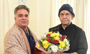BJP leader Ravinder Raina calls on Lt Guv