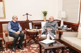 Omar Abdullah calls on Amit Shah Omar Abdullah calls on Amit Shah