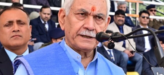 ‘Nasha Mukt Jammu Kashmir Padyatra’: Narco-terror crackdown to continue ‘mercilessly’: LG Sinha