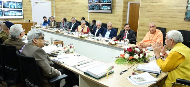 Lieutenant Governor chairs 50th meeting of Shri Amarnath Ji Shrine Board Lieutenant Governor chairs 50th meeting of Shri Amarnath Ji Shrine Board