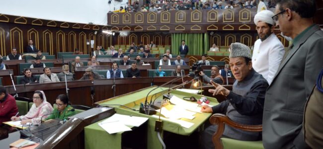 Uproar in J-K Assembly, BJP member’s stage walkout