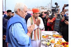 Lt Guv Manoj Sinha lays foundation stone of Adi Shankaracharya Temple at Katra