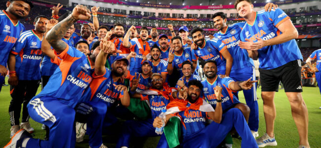 India erupts in celebration after historic T20 World Cup win