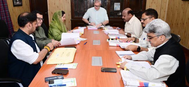 Omar chairs cabinet meeting in Jammu, key decisions on governance taken