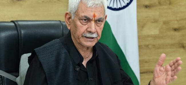 Lt Guv reviews progress of Nasha Mukt Bharat Abhiyaan in J&K