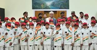 LG interacts with students of Army Goodwill School in border belt of Poonch LG interacts with students of Army Goodwill School in border belt of Poonch