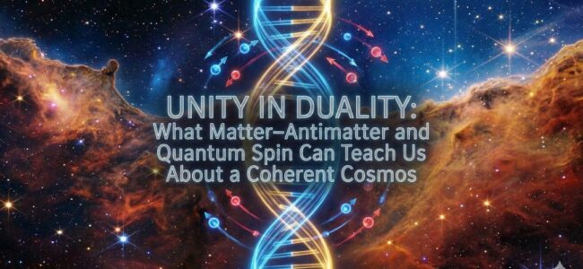 Unity in Duality: What Matter–Antimatter and Quantum Spin Can Teach Us About a Coherent Cosmos Unity in Duality: What Matter–Antimatter and Quantum Spin Can Teach Us About a Coherent Cosmos