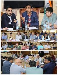 Div Com reviews preparations for Mega NMBA Pad Yatra in Srinagar Div Com reviews preparations for Mega NMBA Pad Yatra in Srinagar
