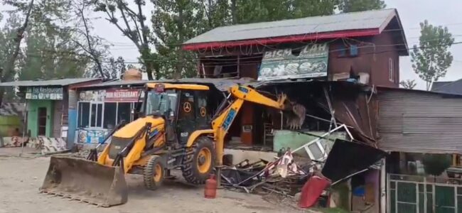 Admin goes tough on NDPS Act violators, demolishes illegal properties of drug peddlers built on State Land