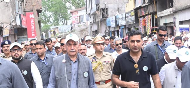 Pakistan using drug smuggling as weapon to destroy youth in JK: LG Sinha, leads Padyatra in Rajouri
