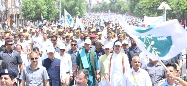 Lieutenant Governor Joins Padyatra in Udhampur for Drug-Free Jammu Kashmir