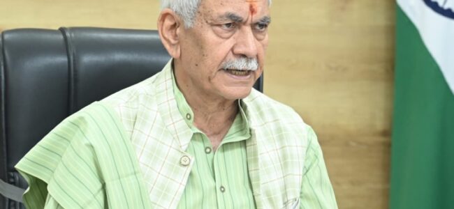 Lt Guv chairs 2nd University Council Meeting of Cluster University Srinagar