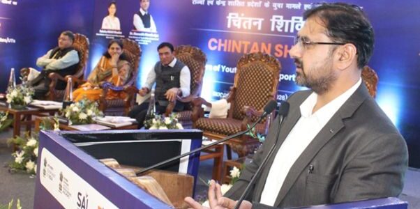 Satish Sharma calls for transforming J&K into sports epicentre at Chintan Shivir Satish Sharma calls for transforming J&K into sports epicentre at Chintan Shivir