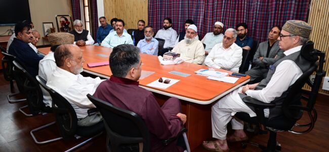 Several public delegations, JCCI call on CM Omar Abdullah