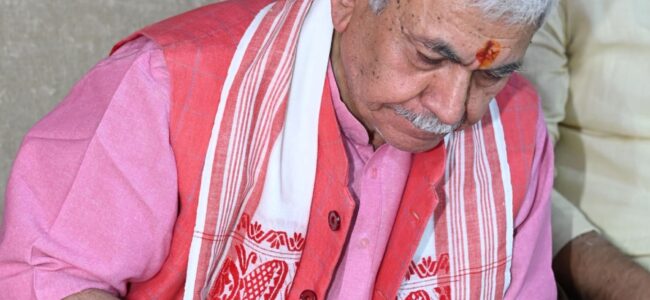 Lieutenant Governor attended upgradation ceremony of ‘Apna Bhojanalaya’ at GMC Jammu
