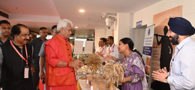 Lt Guv attends National Summit organised at SKUAST Jammu Lt Guv attends National Summit organised at SKUAST Jammu
