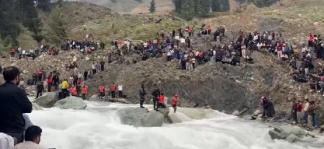 Search operation intensifies for boy who fell in stream in Shopian