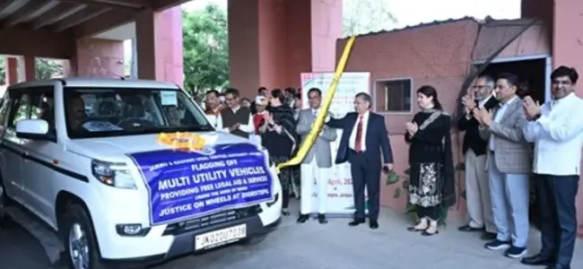 Chief Justice flags off Multi Utility Vehicles for strengthening legal aid outreach Chief Justice flags off Multi Utility Vehicles for strengthening legal aid outreach