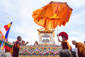 Piprahwa relics of Buddha arrive in Leh, people gather in huge numbers to pay respect