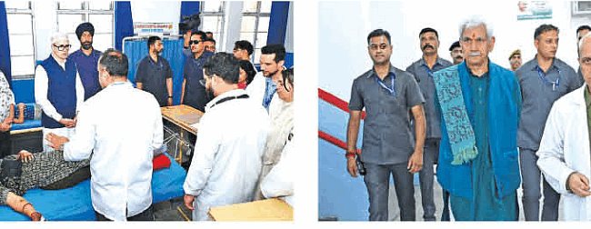 Lt Guv, CM visit GMC Jammu: Inquires about health of citizens injured in Udhampur Road accident Lt Guv, CM visit GMC Jammu: Inquires about health of citizens injured in Udhampur Road accident