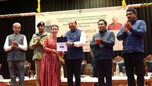 Leh Rozgar Mela : Ladakh L-G Saxena hands over 313 job letters to district-cadre employees Leh Rozgar Mela : Ladakh L-G Saxena hands over 313 job letters to district-cadre employees
