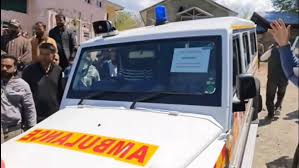 MLA dedicates four ambulances to primary health centres in Pahalgam MLA dedicates four ambulances to primary health centres in Pahalgam