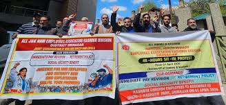National Health Mission employees begin sit-in protest, demand pay revision National Health Mission employees begin sit-in protest, demand pay revision