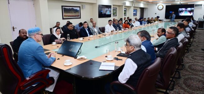 CM Omar Abdullah chairs meeting as Darbar move offices open in Srinagar