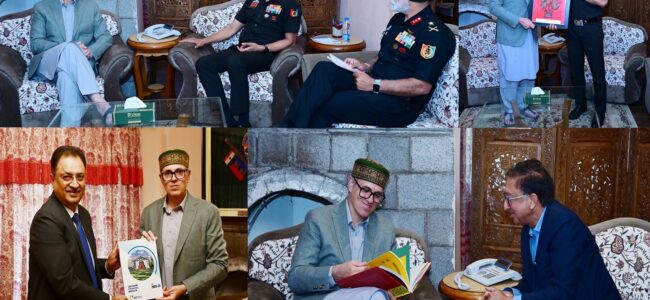 Chief Minister Omar Abdullah meets delegations at Raabita