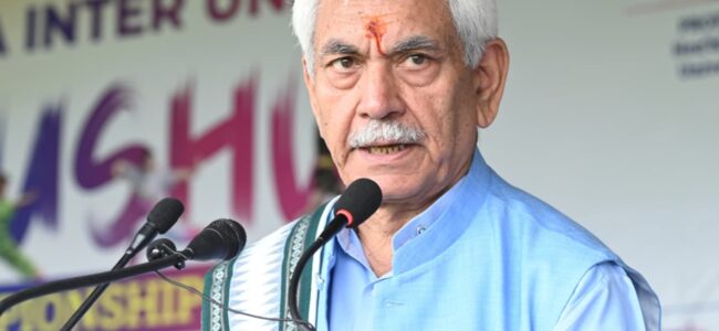 Lt Guv inaugurated All India Inter-University Wushu Championship at University of Kashmir