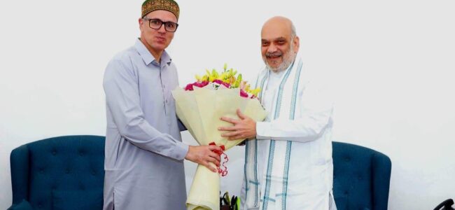 CM Omar Abdullah meets Union Home Minister Amit Shah, discusses Statehood, key issues concerning J&K