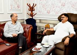 Advisor to CM calls on Javed Rana:  Discusses J&K’s development priorities