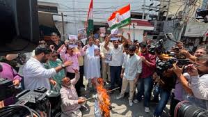 Cong protests in Jammu over NEET cancellation